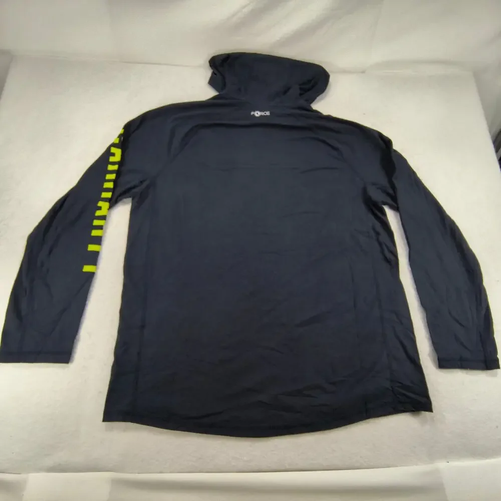 Carhartt Casual Pullover Long Sleeve Hoodie Mens Size Large L Navy Yellow